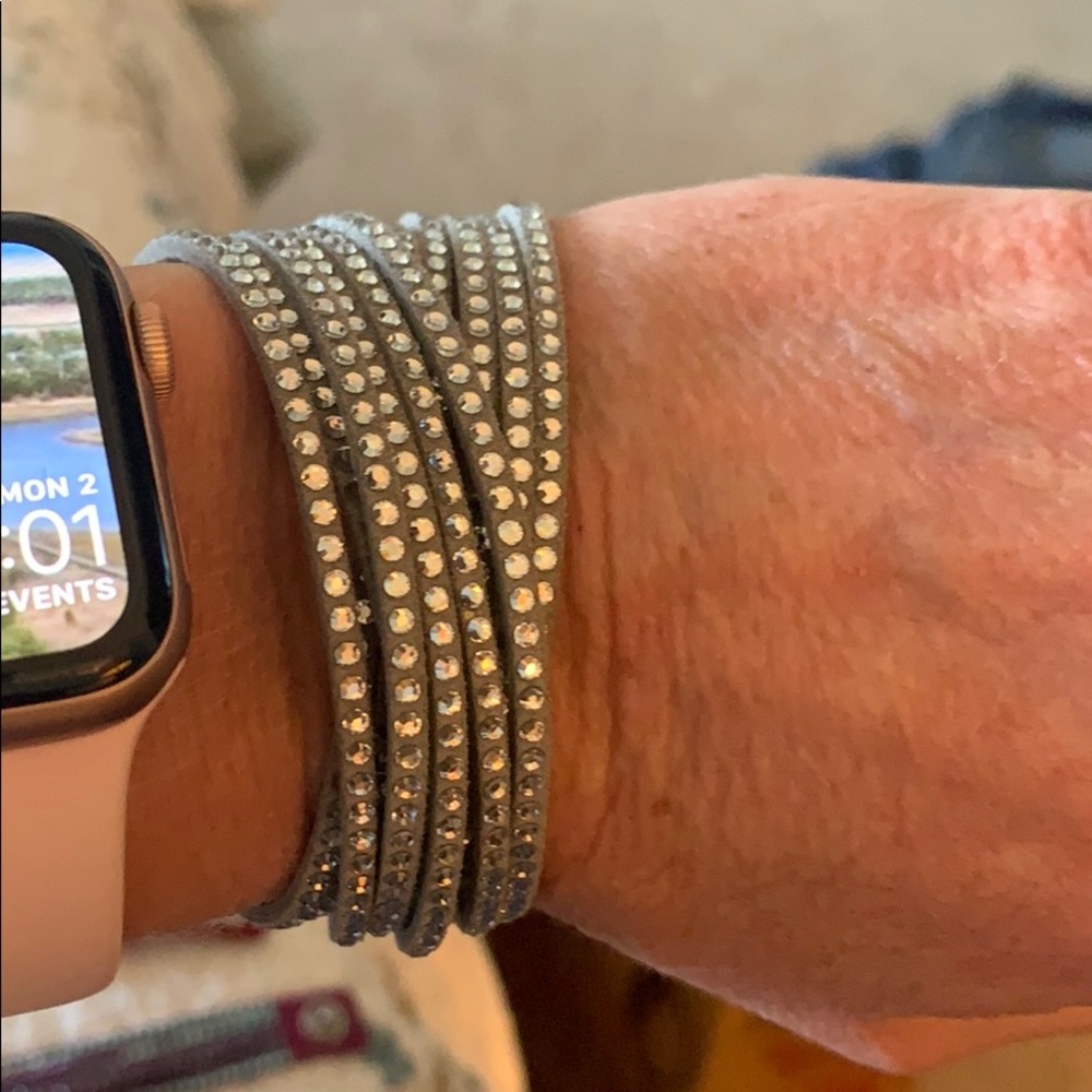 Swarovski grey slake bracelet